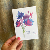 Card - Happy Mother's Day Blue Flowers