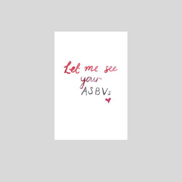 Card - Let me See Your ASBVs