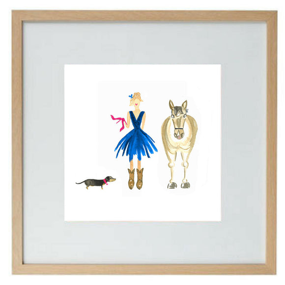 A Girl's Best Friends - limited edition print